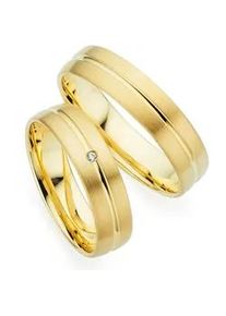 Phoenix Trauring PH&Ouml;NIX "Schmuck Partnerring Ehering Verlobungsring Freundschaftsring" Gr. 52, gelbgoldfarben, Fingerringe, Damen, 52, ohne Brillant, Silber 925 (Sterlingsilber), 5mm, Trauring, Made in Germany - wahlweise mit oder ohne Brillant