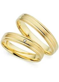 Phoenix Trauring PH&Ouml;NIX "Schmuck Partnerring Ehering Verlobungsring Freundschaftsring" Gr. 54, gelbgoldfarben, Fingerringe, Damen, 54, ohne Brillant, Silber 925 (Sterlingsilber), 4mm, Trauring, Made in Germany - wahlweise mit oder ohne Brillant