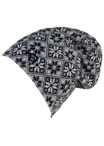 KARI TRAA Rose Beanie Mütze Women (Größe One Size |grau/schwarz)