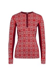 KARI TRAA Rose L/S Merinounterw&auml;sche Damen (Gr M |rot)