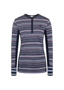 KARI TRAA Åkle L/S Merinounterwäsche Damen (Gr L |blau/grau)