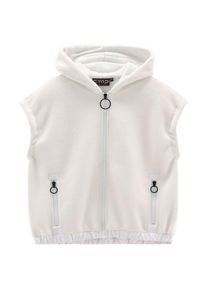 CMP S/S Jacket Fix Hood Fleeceweste Damen (Gr L |grau/weiß)