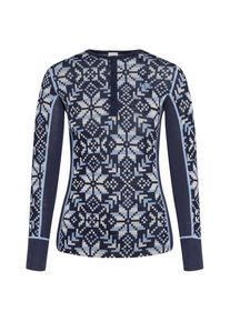 KARI TRAA Else L/S Merinounterwäsche Damen Ski (Gr S |blau/grau)