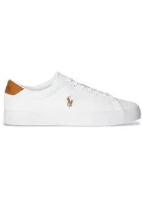 Polo Ralph Lauren f&uuml;r Herren. 816877702001 Longwood Leder Turnschuhe wei&szlig; (44), Wohnung, Schn&uuml;rsenkel, L&auml;ssig