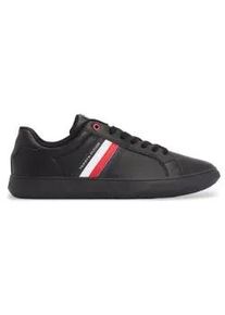 Tommy Hilfiger f&uuml;r Herren. FM0FM04921 Cupsole Leder Sneakers schwarz (44), Wohnung, Schn&uuml;rsenkel, L&auml;ssig
