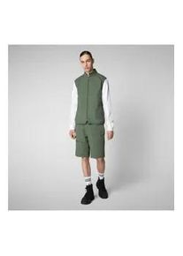 Save the Duck f&uuml;r Herren. D82206M-POPE20 Weste Broderick gr&uuml;n (M), L&auml;ssig, Nachhaltig, Recyceltes Nylon