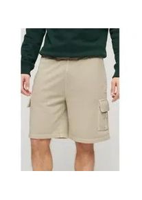 Superdry f&uuml;r Herren. M7110425A Cargo-Shorts mit beigen Kontrastn&auml;hten (S), L&auml;ssig, Baumwolle