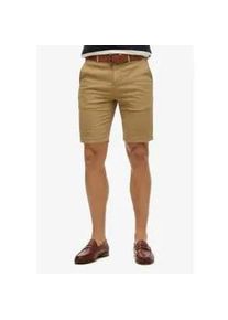 Superdry f&uuml;r Herren. M7110397A Vintage International beige Shorts (34), L&auml;ssig, Baumwolle