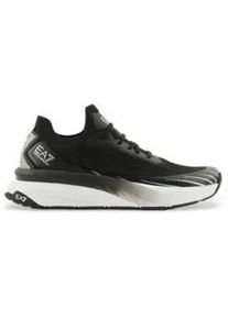 EA7 Emporio Armani EA7 f&uuml;r Herren. X8X176_XK377 Crusher Sonic Knit Sneakers schwarz (44), Wohnung, Schn&uuml;rsenkel, L&auml;ssig, Sportlich, Laufen, Multisport