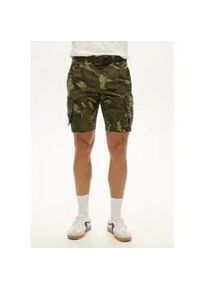 Superdry f&uuml;r Herren. M7110433A Cargo-Shorts Core gr&uuml;n (32), L&auml;ssig, Camouflage, Baumwolle