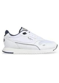 Pepe Jeans f&uuml;r Herren. PMS400008 Turnschuhe Bexley One wei&szlig; (43), Wohnung, Schn&uuml;rsenkel, L&auml;ssig