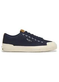 Pepe Jeans f&uuml;r Herren. PMS31074 Ben navy Leder Turnschuhe (42), Wohnung, Wildleder, Schn&uuml;rsenkel, L&auml;ssig, Marine