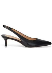 Lauren Ralph Lauren f&uuml;r Damen. 802927937001 Schwarze Lolah-Lederschuhe (37.5), 5 bis 8 cm, Keine, L&auml;ssig, Party