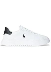 Polo Ralph Lauren f&uuml;r Herren. 809974097002 RLite Court Leder Turnschuhe wei&szlig; (44), Wohnung, Schn&uuml;rsenkel, L&auml;ssig
