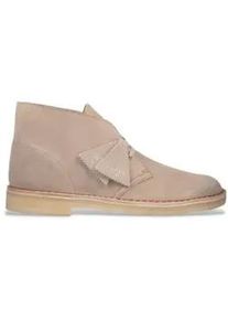 Clarks f&uuml;r Herren. 26155527 Beige Lederstiefeletten von Desert (44), Wohnung, Wildleder, Schn&uuml;rsenkel, L&auml;ssig