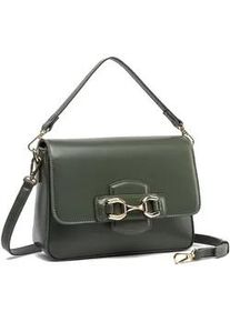 Umh&auml;ngetasche "Emerald Elegance", Damen, Gr. B/H/T: 25cm x 21cm x 8cm onesize, gr&uuml;n, Polyurethan (PU), Collezione Alessandro, Taschen Umh&auml;ngetasche, in elegantem britischen gr&uuml;n