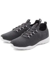 Sneaker Vivance "Freizeitschuh, Halbschuh, Turnschuhe", Damen, Gr. 40, grau (anthrazit), Obermaterial: 100% Textilmaterial. Decksohle: 100% Textilmaterial. Futter: 100% Textilmaterial. Laufsohle: 100% Synthetik, unifarben, Basic, Schuhe Sneaker, superleicht, zum Reinschl&uuml;pfen mit elastischen Schn&uuml;rb&auml;ndern VEGAN