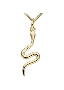 Kettenanh&auml;nger Firetti "Schmuck Geschenk Gold 333 Halsschmuck Anh&auml;nger f&uuml;r Halskette Schlange", gold (gelbgoldfarben), Schmuckanh&auml;nger, Damen, Gelbgold 333, 0,65 g, Kettenanh&auml;nger