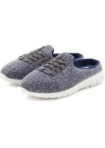 Pantolette Vivance DREAMS "Sneaker, Hausschuh", Damen, Gr. 38, blau (blaugrau), Obermaterial: 100% Textilmaterial. Decksohle: 100% Textilmaterial. Futter: 100% Textilmaterial. Laufsohle: 100% Synthetik, meliert, unifarben, Schuhe Pantolette, Slipper, Pantoffel, Clog VEGAN