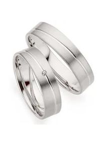 Phoenix Trauring PH&Ouml;NIX "Schmuck Geschenk Silber 925 Trauring Ehering LIEBE versch. Varianten" Gr. 50, silber (silberfarben), Fingerringe, Damen, 50, ohne Brillant, Silber 925 (Sterlingsilber), 5mm, Trauring, Made in Germany - wahlweise mit oder ohne Brillant