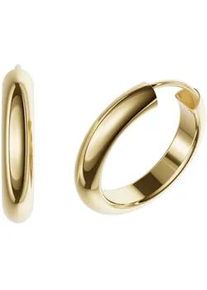 Paar Creolen Firetti "Schmuck Geschenk Silber 925 Ohrringe 3,9 mm breit" Gr. 20, gold (gelbgoldfarben), Ohrringe, Damen, 20, Silber 925 (Sterlingsilber), Made in Germany