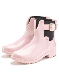 Gummistiefelette Vivance, Damen, Gr. 36, rosa (rose), Obermaterial: 100% PVC. Decksohle: 100% Textilmaterial. Futter: 100% Textilmaterial. Laufsohle: 100% Synthetik, gl&auml;nzend, unifarben, Schuhe Chelseaboots Gummiboots Schlupfboots, Gummistiefel im Chelsea-Look, Schlupfstiefel, Boots, Stiefel VEGAN