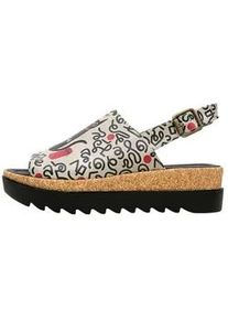 Sandalette DOGO "Gigi Sandale Cat And Mouse Damen Sandalen", Damen, Gr. 38, Normalschaft, beige (natur), Lederimitat, Schuhe Sandalette, Handgefertigt
