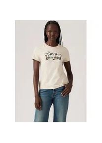 Levi's T-Shirt LEVI'S "LSE THE PERFECT TEE", Damen, Gr. M (38), magnolia bw fill oat, Jersey, Obermaterial: 100% Baumwolle, figurumspielend h&uuml;ftlang, Rundhals, Shirts T-Shirt, mit Logodruck