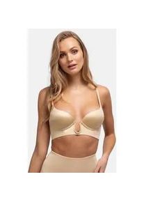 B&uuml;gel-BH Dorina "Sublime Sculpt", Damen, Gr. 85, Cup C, beige, Obermaterial: 73% Polyamid, 16% Elasthan, 11% Polyester, unifarben, BHs B&uuml;gel-BH, mit vorgeformten Cups, extra tiefer Ausschnitt