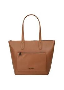 Shopper Betty Barclay, Damen, Gr. B/H/T: 42cm x 30cm x 13cm onesize, braun (cognac), Kunstfaser, leicht gl&auml;nzend, unifarben, Taschen Shopper