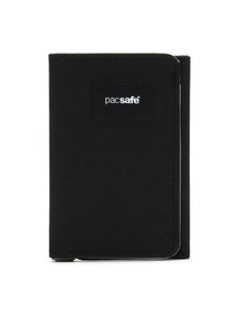 Pacsafe RFIDsafe Trifold Wallet Geldbeutel (Gr 11,5 x 8 x 1,8 cm |schwarz)