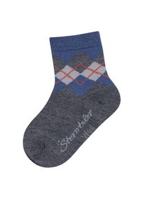 Sterntaler Socken Wolle Karo Multifunktionssocken Kinder (Gr 17-18 |blau)