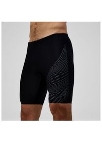 Speedo Medley Logo Jammer Badehose Herren Schwimmen (Gr 5 |grau)