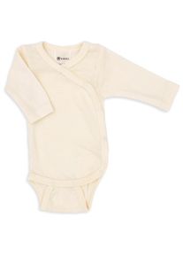 Merinounterwäsche Engel Wickelbody L/S mit Druckknöpfen an der Seite Kinder (Gr 38 |weiß)