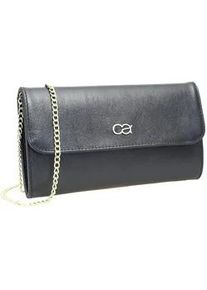Clutch "Eleganz", Damen, Gr. B/H/T: 26cm x 15cm x 5cm onesize, schwarz, Leder, Collezione Alessandro, Taschen, aus Leder, mit separaten F&auml;chern