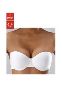 Schalen-BH Petite Fleur, Damen, Gr. 70, Cup A, schwarz (schwarz, wei&szlig;), Jersey, Obermaterial: 93% Baumwolle, 7% Elasthan, Basic, BHs Schalen-BH, mit abnehmbaren Tr&auml;gern aus Baumwolle