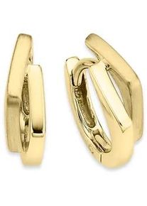 Paar Creolen Bruno Banani "Schmuck Geschenk Silber 925 Ohrschmuck Ohrringe", gold (gelbgoldfarben), Ohrringe, Damen, Silber 925 (Sterlingsilber)