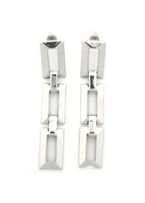 Paar Ohrh&auml;nger Firetti "Ohrschmuck Kettenglieder gro&szlig;", silber (silberfarben), Ohrringe, Damen, Metall