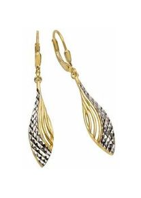Paar Ohrh&auml;nger Firetti "Schmuck Geschenk Silber 925 Ohrschmuck Patentbrisur", gold (goldfarben, silber, 925), Ohrringe, Damen, Silber 925 (Sterlingsilber)