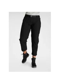 Trekkinghose Maier Sports "7/8 LULA", Damen, Gr. 58, N-Gr, schwarz, Obermaterial: 90% Polyamid, 10% Elasthan, 7/8-L&auml;nge, Hosen Trekkinghose, 4-Wege-Stretch, auch in gro&szlig;en Gr&ouml;&szlig;en erh&auml;ltlich