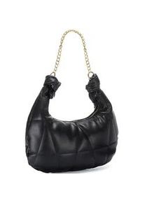 Handtasche Vivance "Schultertasche", Damen, Gr. B/H/T: 40cm x 20cm, schwarz, Lederimitat, unifarben, Taschen Handtasche, mit modischer Steppung, Minibag, Henkeltasche VEGAN