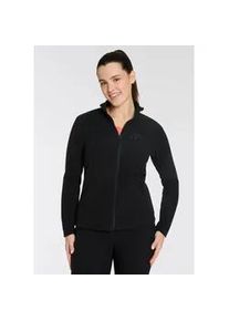 Fleecejacke Maier Sports "DA-MIDLAYERJACKE DENISE JACKET W", Damen, Gr. 40, schwarz, Fleece, Obermaterial: 100% Polyester, unifarben, hoch geschlossener Ausschnitt, eingesetzt eingefasste Kante, Jacken Fleecejacke, f&uuml;r Sport- und Outdoormode, aus pflegeleichtem Material