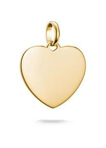 Charm Herz Thomas Sabo "Charm Herz gro&szlig; - Connect", gold (gelbgoldfarben), Charms, Damen, Silber 925 (recycelt)