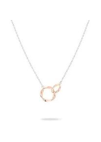 Kette mit Anh&auml;nger Liebeskind Berlin "Schmuck Edelstahl Halskette The Organic Twist", rosa (edelstahlfarben, ros&eacute;goldfarben), Halsketten, Damen, Edelstahl, L: 45 B: 0,7mm, B:0,7mm