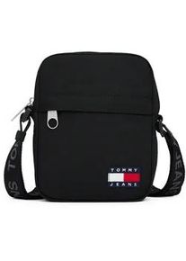 Tommy Hilfiger Umh&auml;ngetasche TOMMY JEANS "TJM ESS DAILY REPORTER", Damen, Gr. B/H/T: 16cm x 20cm x 6cm, schwarz, Textil, Taschen Umh&auml;ngetasche, Men Schultertasche, Freizeitasche mit Tommy Jeans Flaggen-Aufn&auml;her