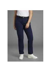 Softshellhose Maier Sports "DA-HOSE EL. SOFTSH. PERLIT W", Damen, Gr. 44, N-Gr, blau (night sky), Obermaterial: 92% Polyester, 8% Elasthan, Hosen Softshellhose, Auch in Kurz-Gr&ouml;&szlig;en, w&auml;rmend