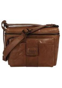 SPIKES & SPARROW Umh&auml;ngetasche SPIKES & SPARROW, Damen, Gr. B/H/T: 23cm x 19cm x 8cm onesize, braun (cognac), Leder, vintage, Taschen Umh&auml;ngetasche, echt Leder