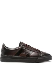 Santoni Low-Top Sneaker - Sneaker With Logo - Gr. 7 - in Braun - f&uuml;r Damen