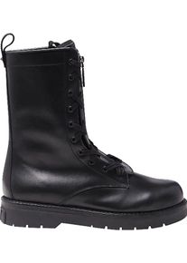 Valentino Garavani Stiefel - Valentino Garavani Combat Leather Boots - Gr. 42 (EU) - in Schwarz - f&uuml;r Damen