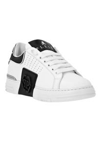 Philipp Plein Low-Top Sneaker - Lo-Top Turnschuhe Hexagon - Gr. 47 - in Wei&szlig; - f&uuml;r Damen